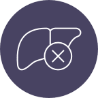 icon of nonfunctioning liver from PBC