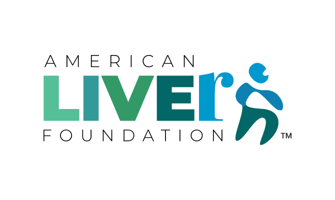 The American Liver Foundation logo focuses on liver health education, research, and support services, including PBC