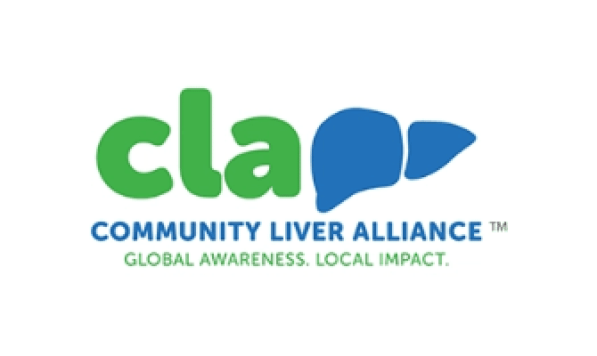 The Community Liver Alliance logo promotes liver disease awareness, prevention, support, and assistance for people with PBC