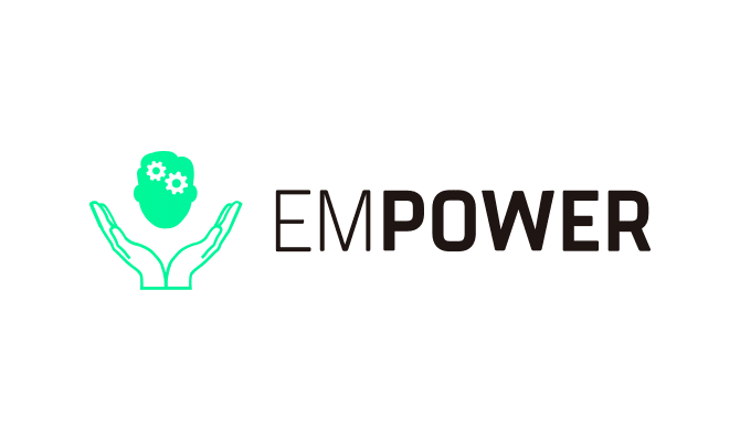 Empower program logo for a clinically proven 12-week PBC support program with mindful movement and psychology practices