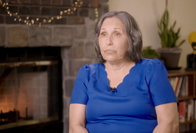 a woman describes her symptoms, fatigue, and itching