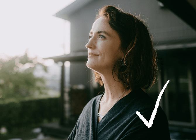 woman looking out into the distance (actor portrayal)