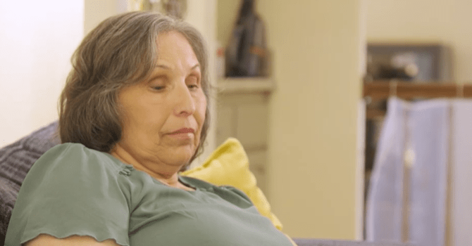 woman sharing her experience